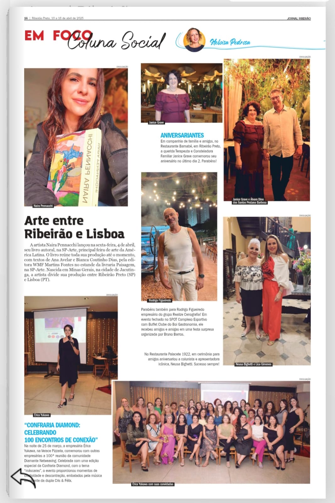 "Confraria Diamond: Celebrando 100 Encontros de Conexão"